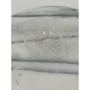 Vintage Crystal glass trinket dish